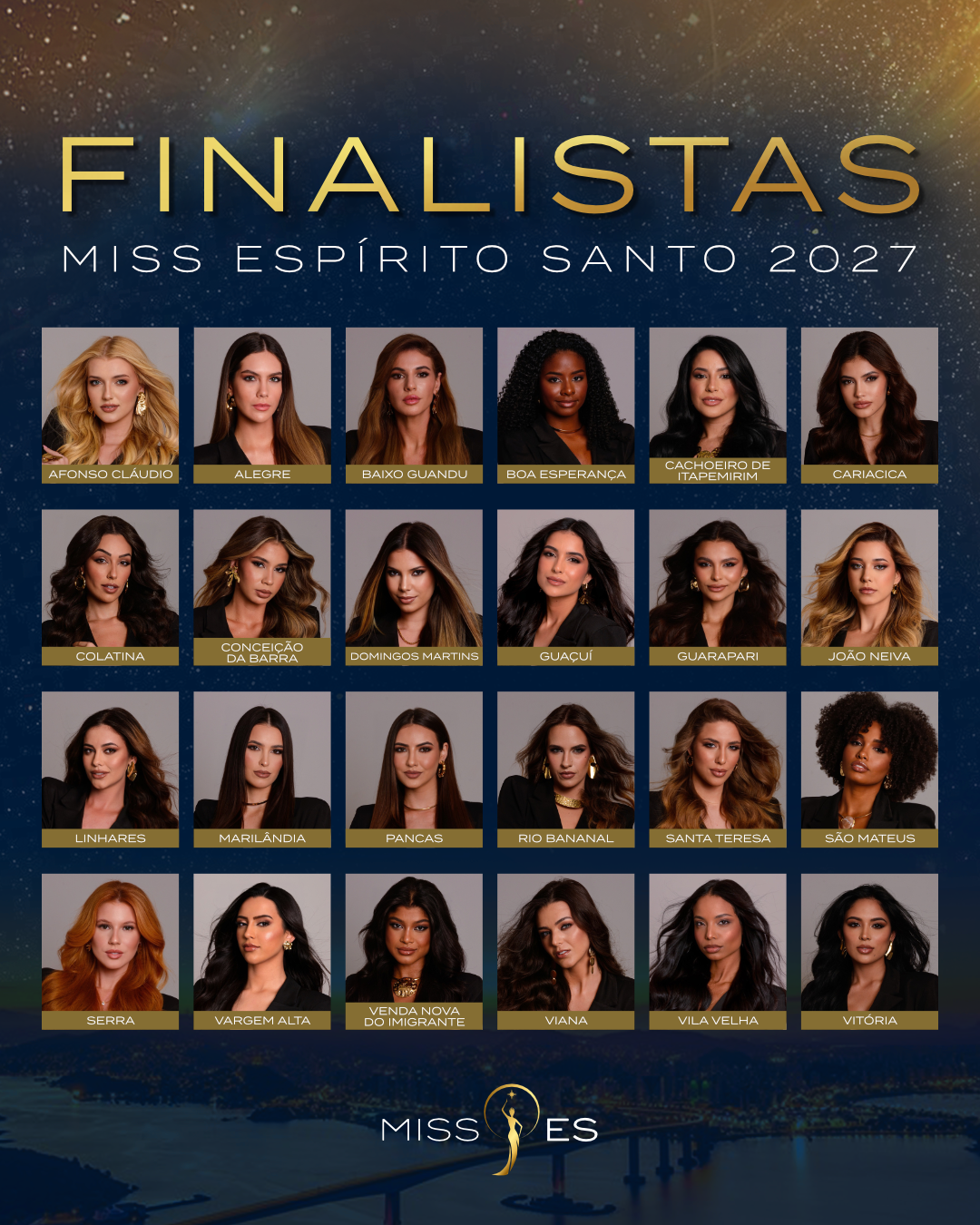 Miss Espírito Santo inicia novo ciclo com 24 finalistas na disputa pela coroa estadual